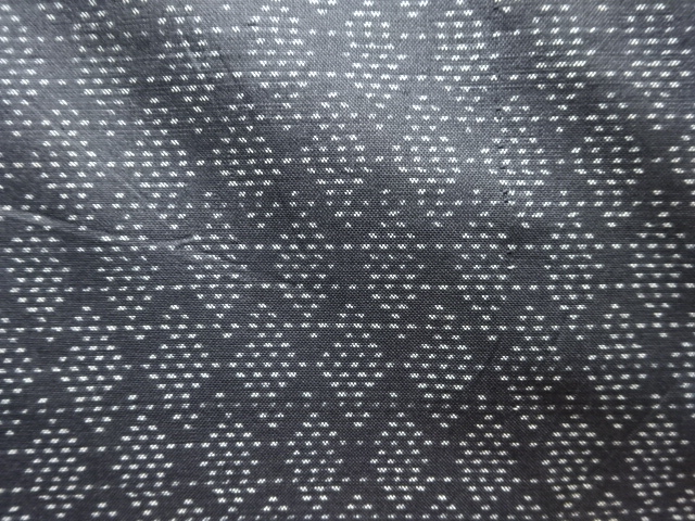 JAPANESE KIMONO / ANTIQUE KIMONO / SILK / DORO OSHIMA TSUMUGI / WOVEN MESH PATTERN